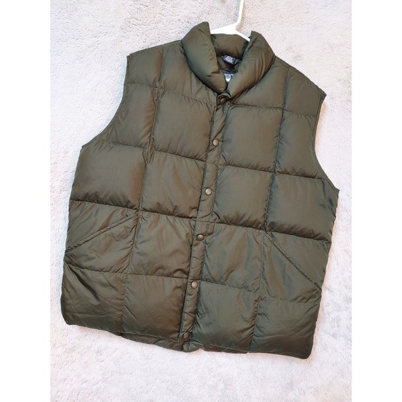 Lands' End Other - Lands End Vest Mens Large Down Puffer Jacket Quilted Insulated Pockets Green L